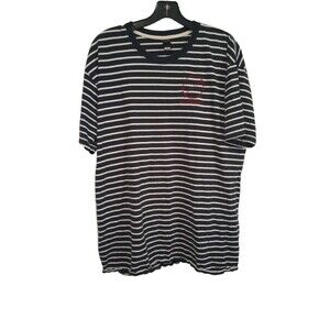 AS Color navy blue and white men's tee